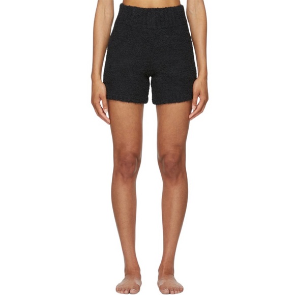 SKIMS Black Cozy Knit Shorts S/M - Picture 1 of 7